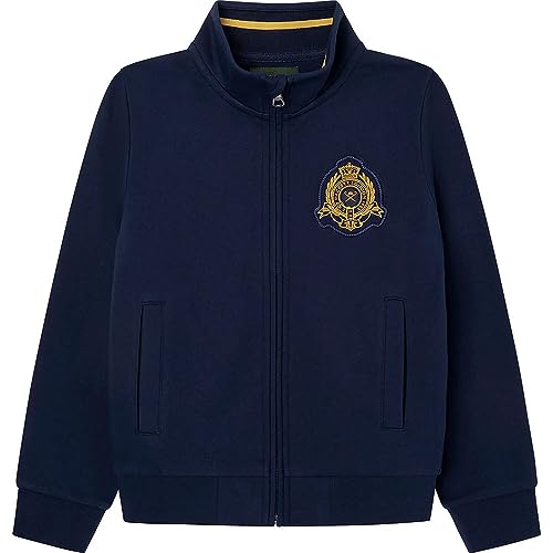 Hackett London Jungen Heritage-Tipped Hz Sweatshirt, blau (Marineblau), 7 Jahre von Hackett London