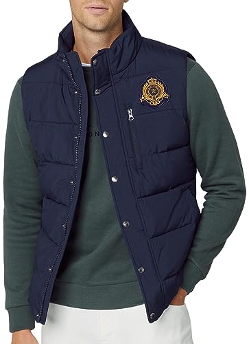 Hackett London Herren Heritage Gepolsterte Weste Jacke, blau (Marineblau), M von Hackett London