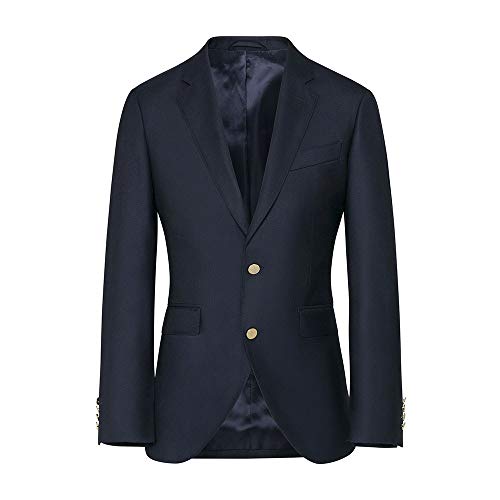 Hackett Herren Anzugjacke Navy Gb Blazer Sb, Blau (Navy 595), 60 (Herstellergröße: 50) von Hackett London