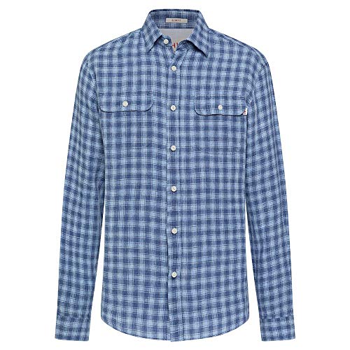 Hackett Herren HKT LN CHK Freizeithemd, Blau (5bpsky/Blue 5bp), 40 (Herstellergröße: L) von Hackett London