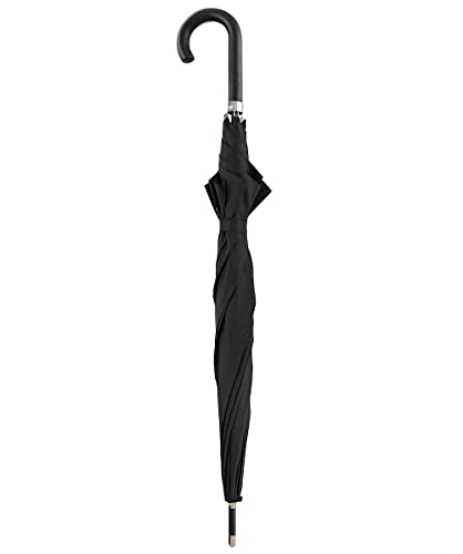 Hackett Herren Plain Walking UMB Regenschirm, Black (Black), One Size von Hackett London
