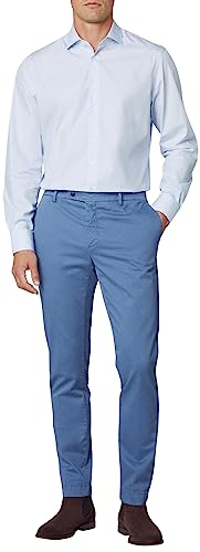 Hackett London Herren C Chino Kensington Hose, Blue (Steel Blue), 32W/30L von Hackett London