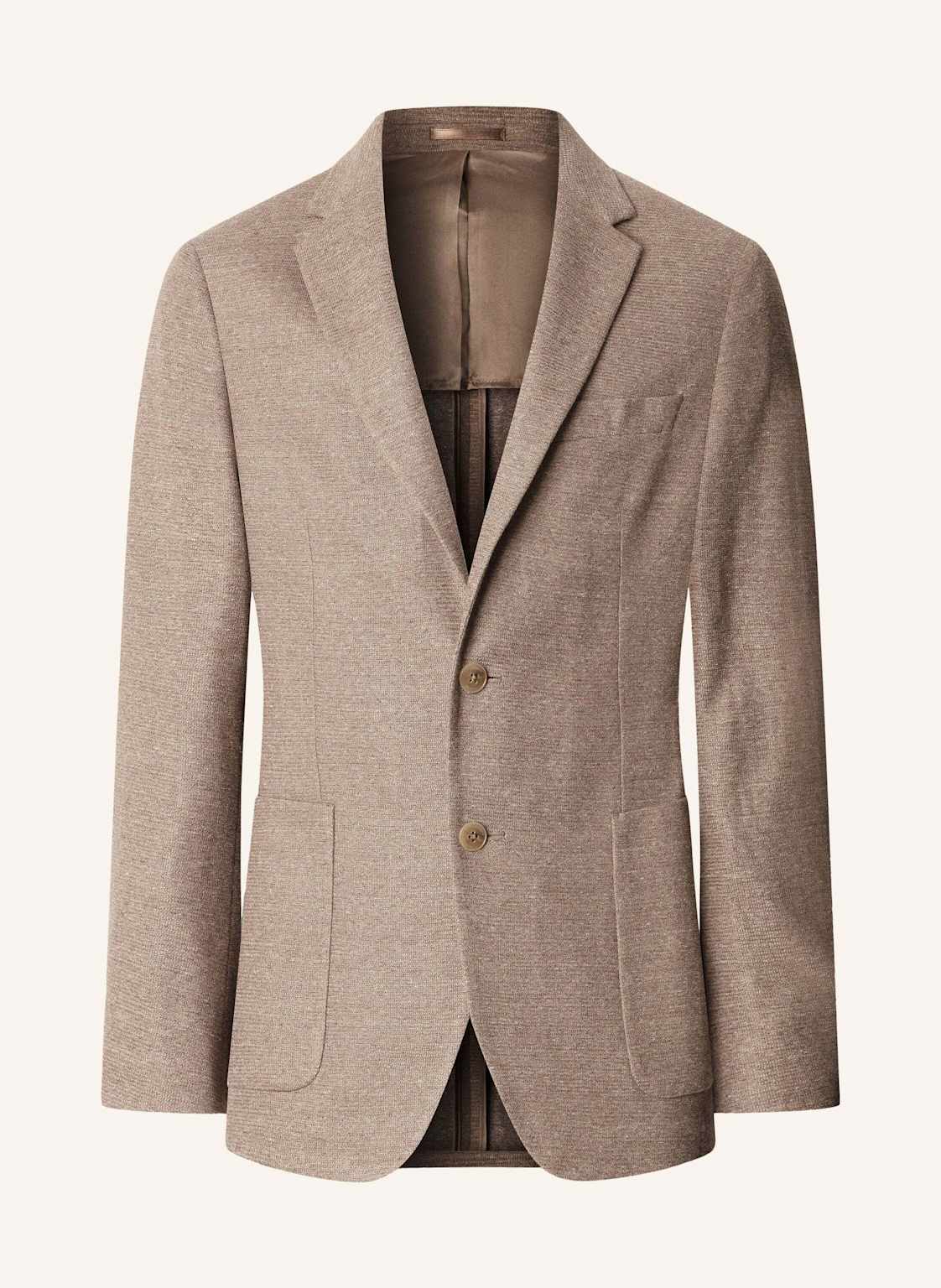 Hackett London Blazer Cott Lin Jersey beige von Hackett London
