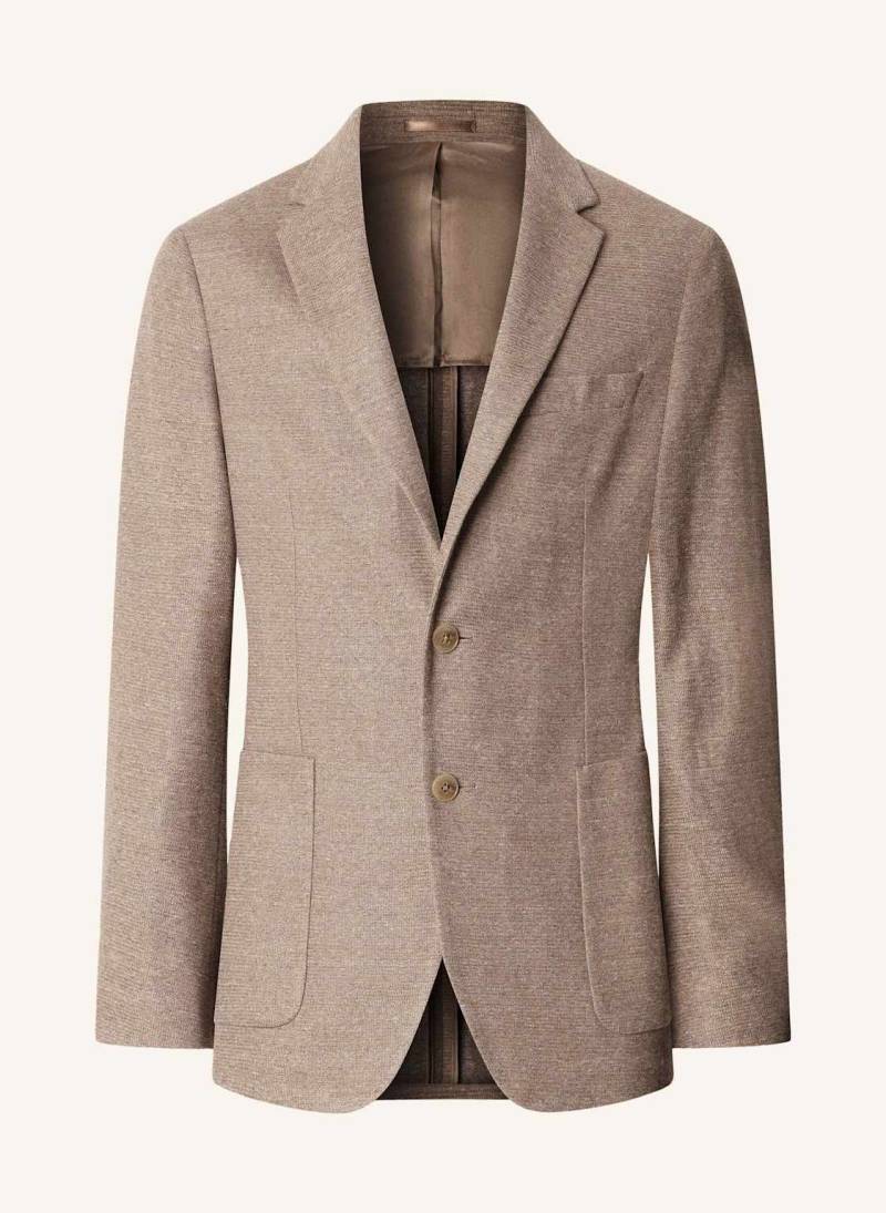 Hackett London Blazer Cott Lin Jersey beige von Hackett London