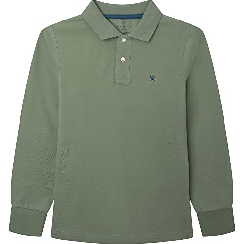 HACKETT LONDON Boy's Logo Back Ls Polo Shirt, SEA Spray, 3 Years von Hackett London