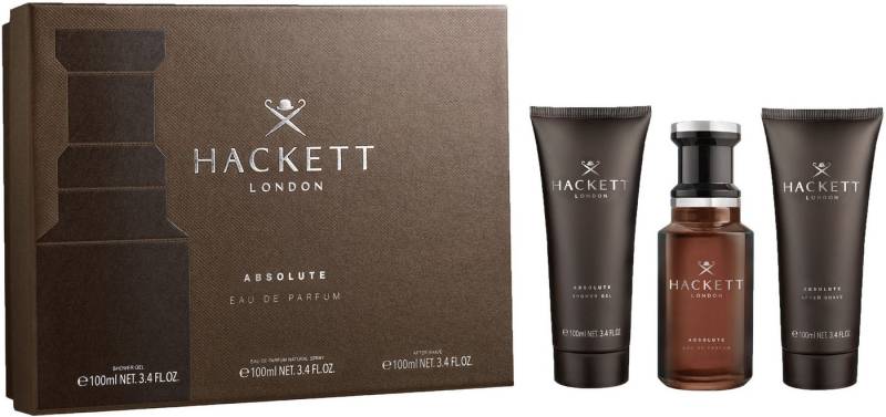Hackett London Duft-Set HACKETT ESSENTIAL Gift Set 100ml EdP + SG 100ml + Pen Spray 10ml, 3-tlg. von Hackett London