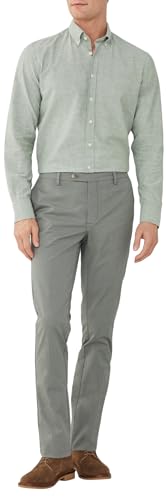 Hackett London Essential Stretch Pop Hose für Herren, Braun (Khaki), 33W/32L von Hackett London