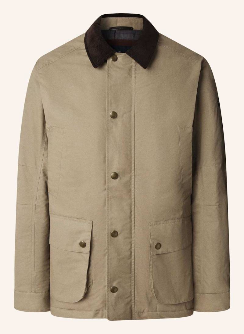 Hackett London Fieldjacket Drywax Velo beige von Hackett London