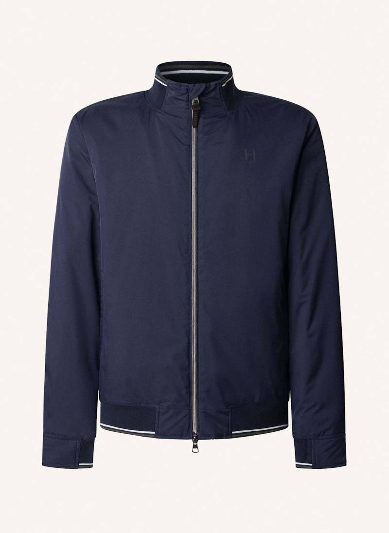 Hackett London Fieldjacket Heritage Logo Blouson blau von Hackett London