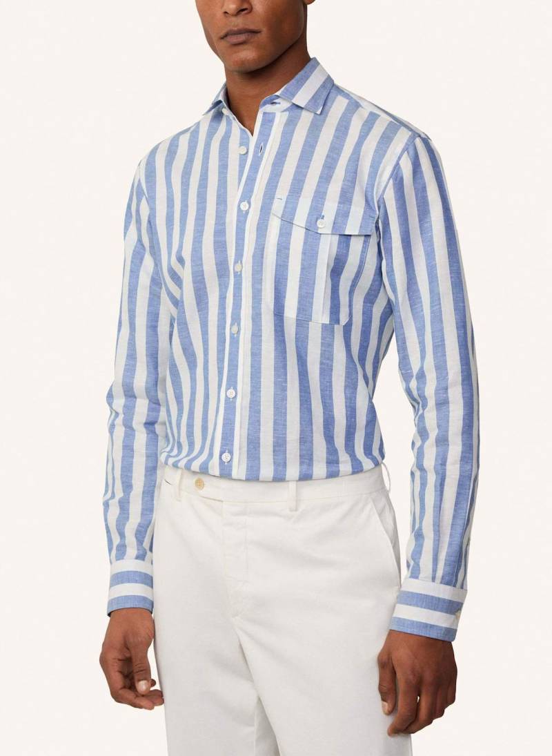 Hackett London Freizeithemd Bold Stripe blau von Hackett London