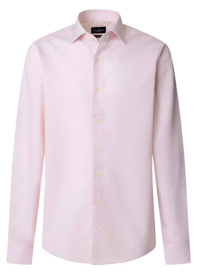 Hackett London Freizeithemd Cot Lin Pin Str pink von Hackett London