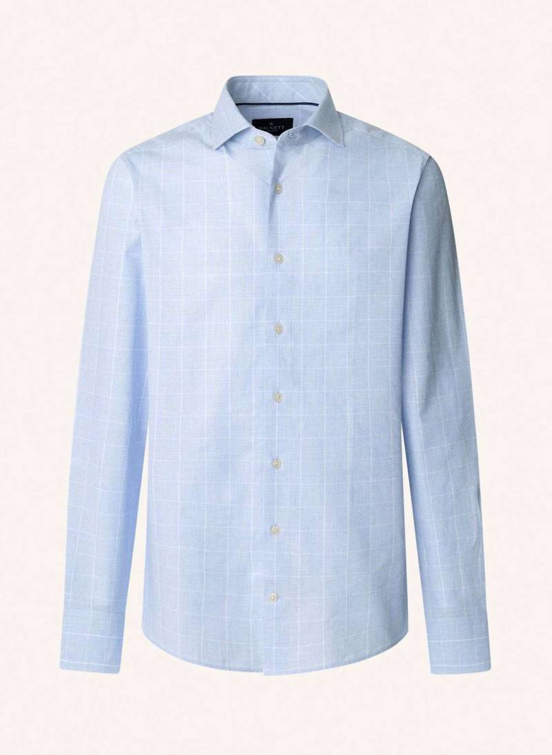 Hackett London Freizeithemd Cot Lin Pow blau von Hackett London