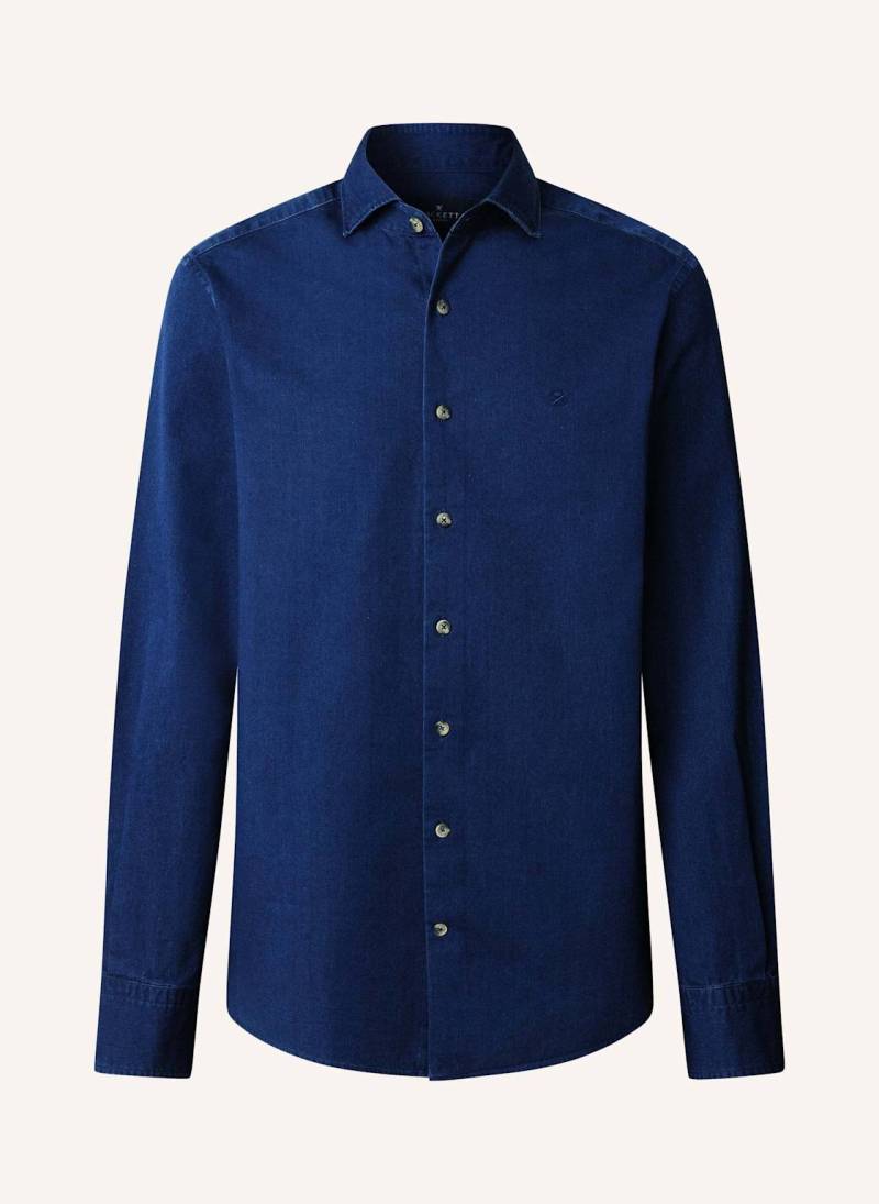 Hackett London Freizeithemd Ess Denim Dark blau von Hackett London
