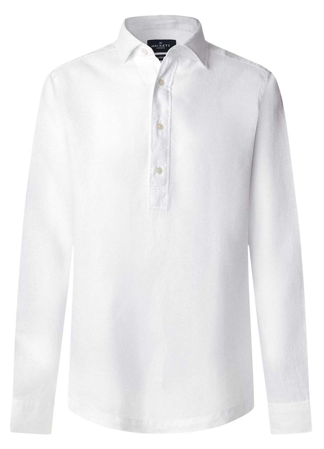 Hackett London Freizeithemd Ess Gmd Linen Half Plk weiss Hackett London Freizeithemd Ess Gmd Linen Half Plk weiss von Hackett London