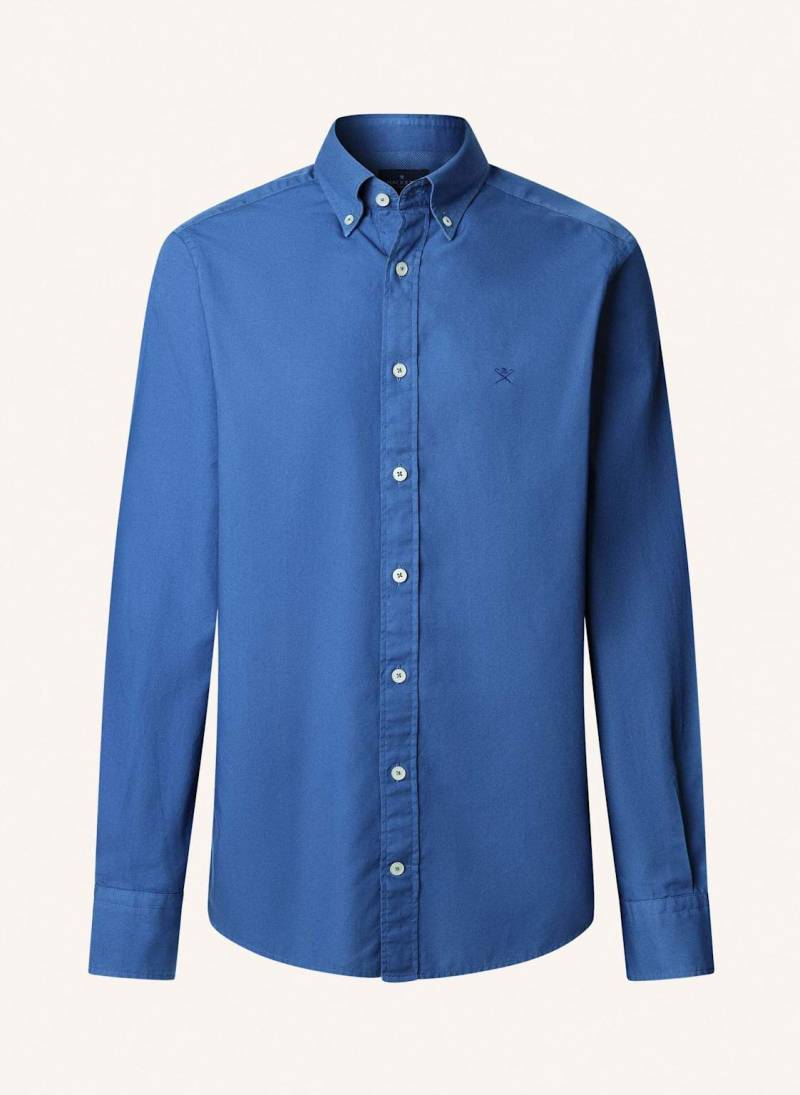 Hackett London Freizeithemd Ess Gmt Dyed Oxford blau von Hackett London