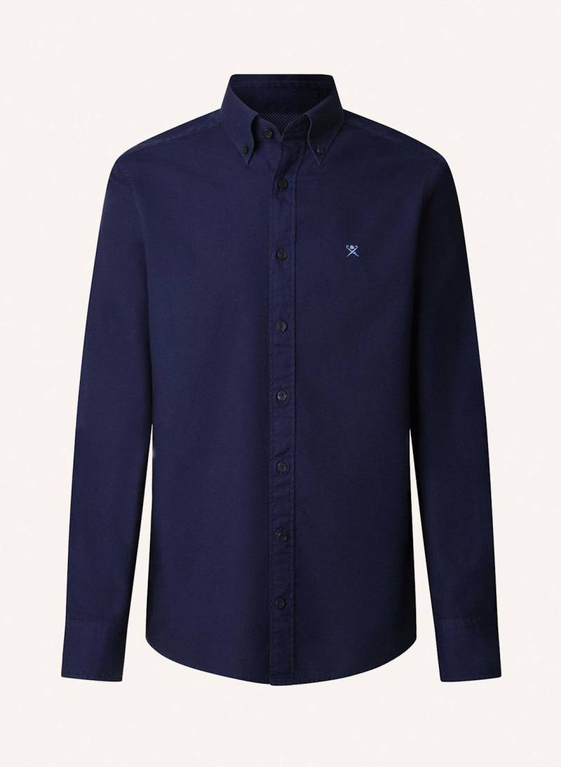 Hackett London Freizeithemd Ess Gmt Dyed Oxford blau von Hackett London