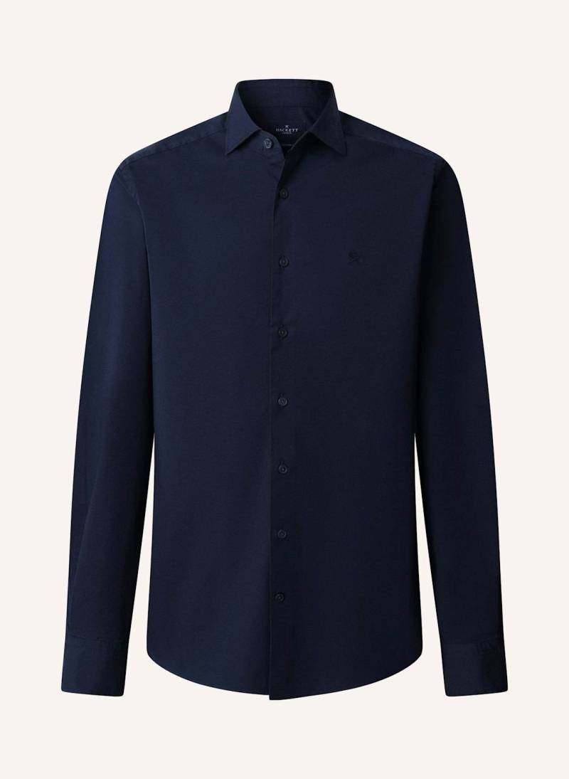 Hackett London Freizeithemd Ess Stretch Pop blau von Hackett London