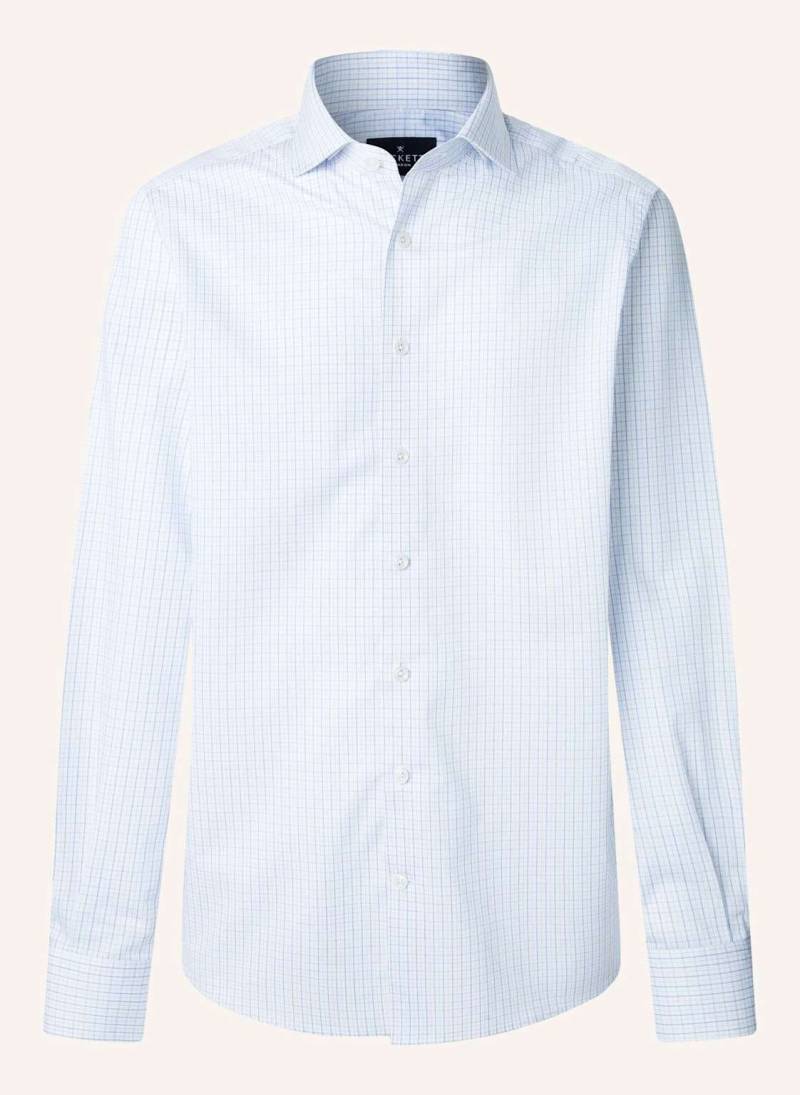 Hackett London Freizeithemd Formal Graph Chk blau von Hackett London