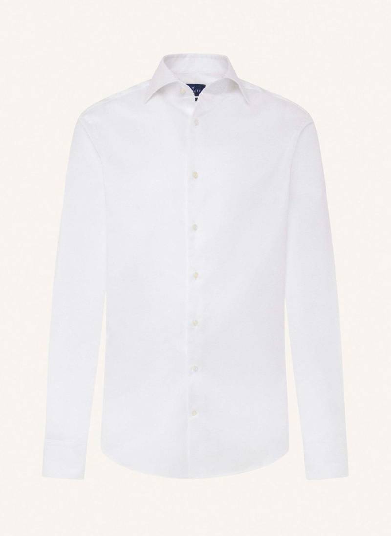 Hackett London Freizeithemd Herringbone weiss von Hackett London