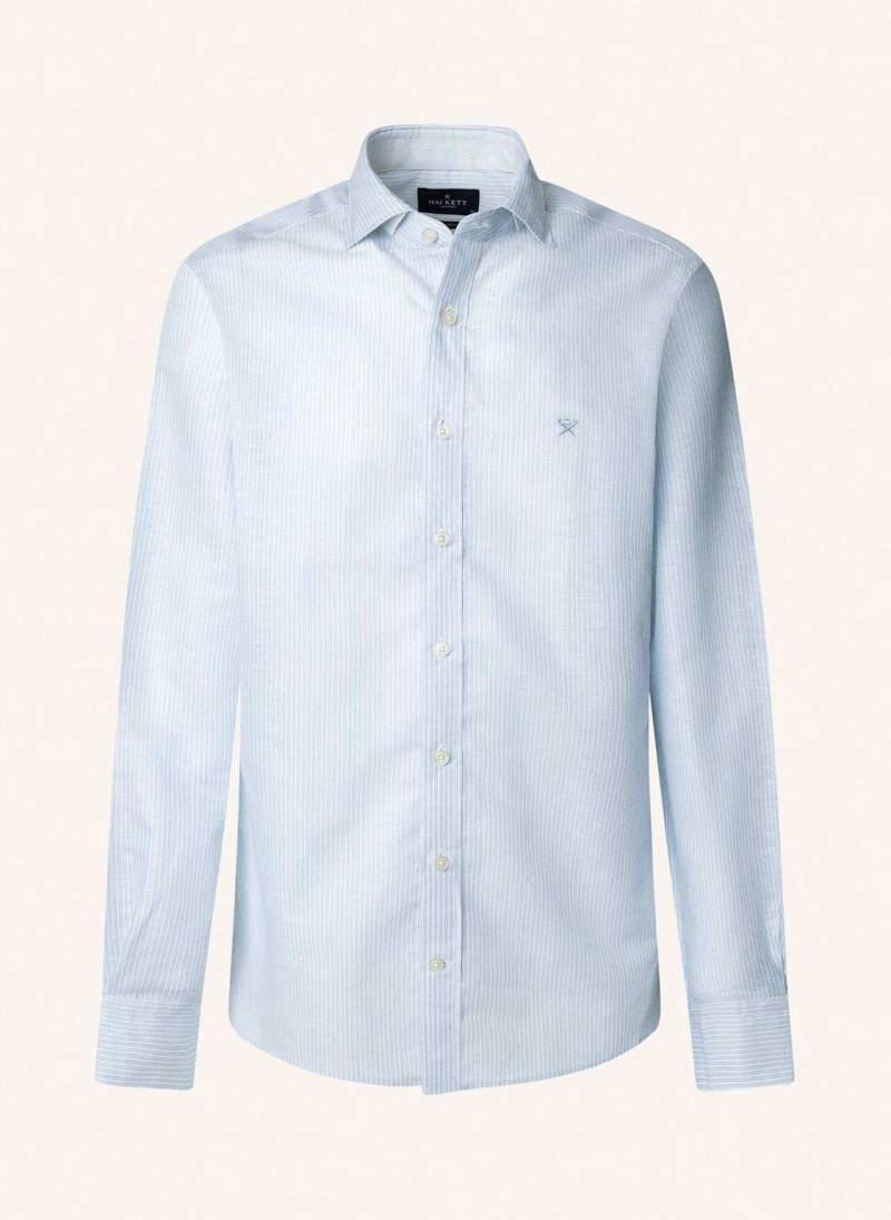 Hackett London Freizeithemd Linen Bengel Stripe blau von Hackett London