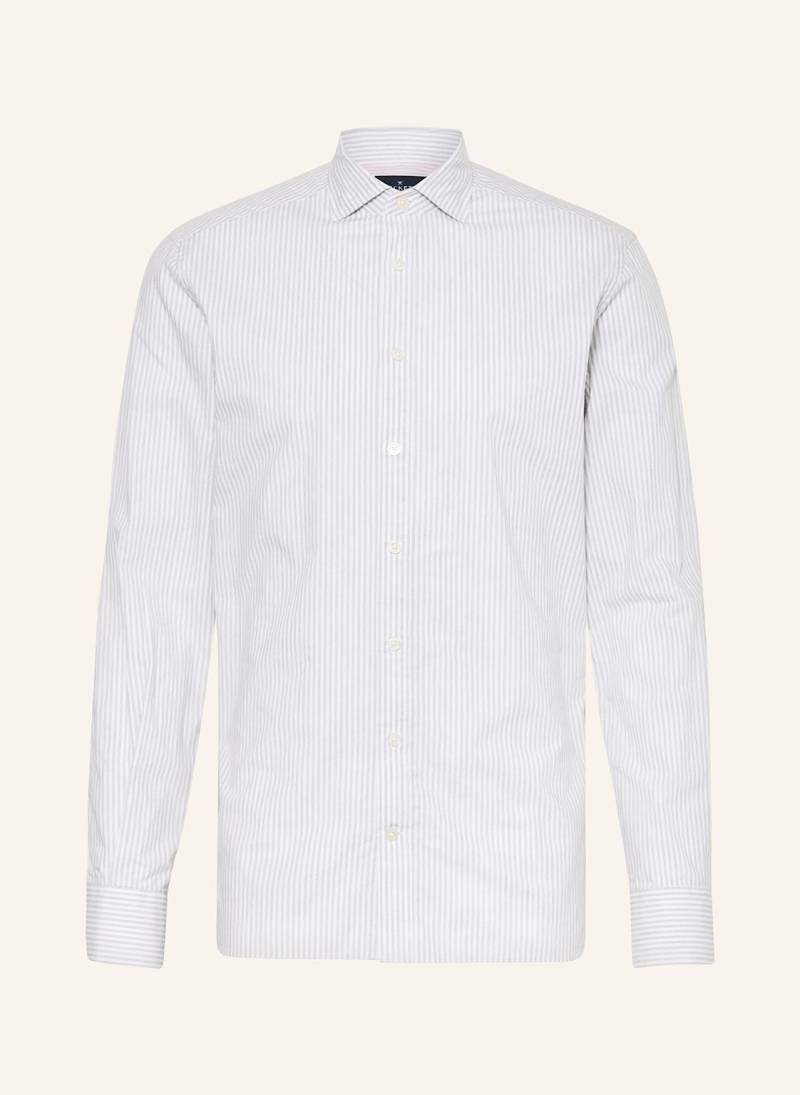Hackett London Freizeithemd Melange Bengal Stripe weiss von Hackett London