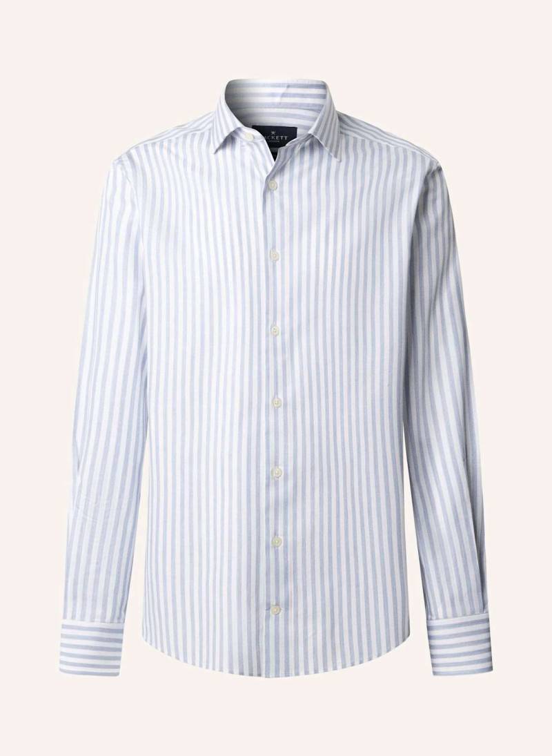 Hackett London Freizeithemd Melange Stripe blau von Hackett London