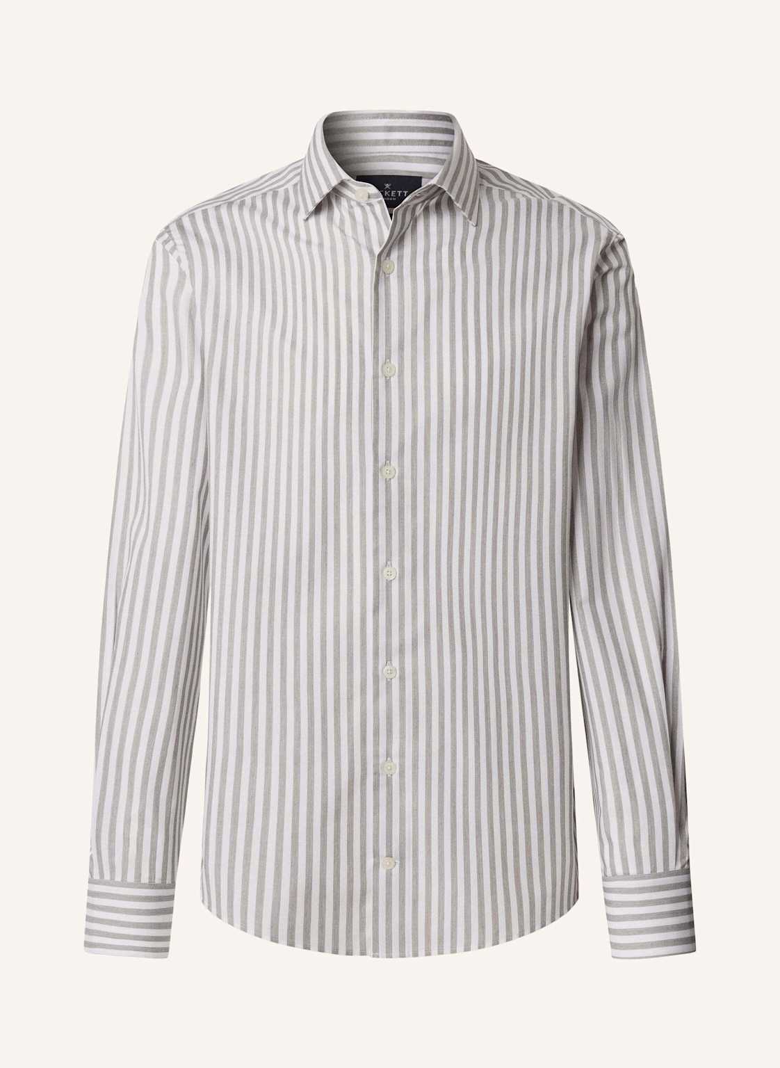 Hackett London Freizeithemd Melange Stripe gruen von Hackett London