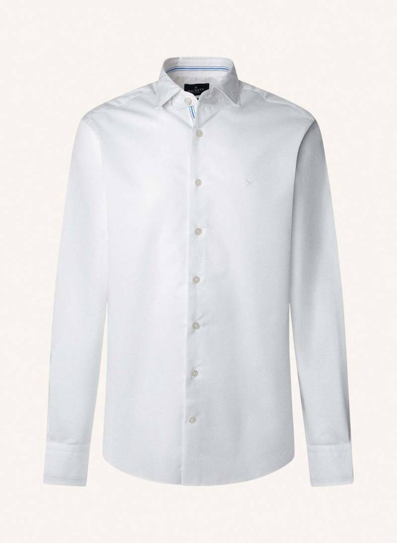 Hackett London Freizeithemd Poplin Eng Str weiss von Hackett London