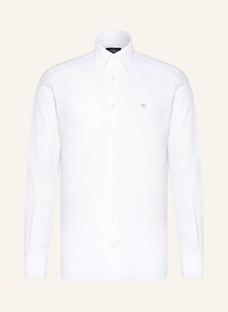 Hackett London Freizeithemd Washed Oxford weiss von Hackett London