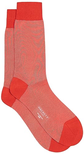 Hackett London Herren Birds Eye Socken, Rot, L von Hackett London