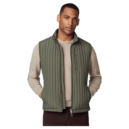 Hackett London Herren Channel Weste Jacke, Grün (Olivgrün), M von Hackett London