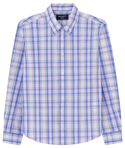 Hackett London Herren Check Hemd, Multicolor (Multi), 9 Years von Hackett London