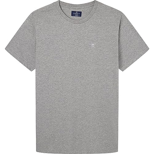 Hackett London Herren Classic Ss Tshirt T-Shirt, Grey (Marl Grey), L von Hackett London