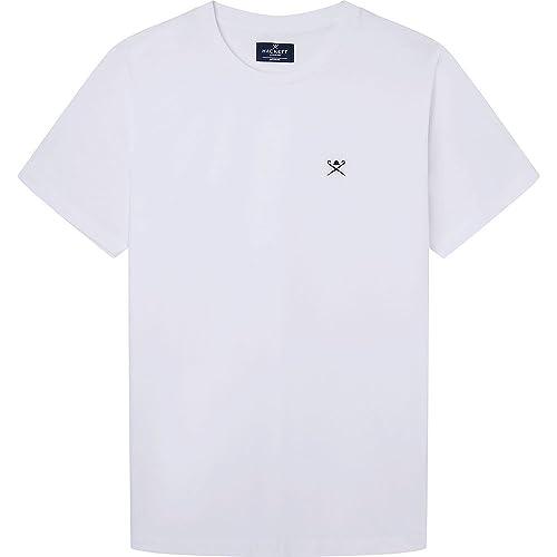 Hackett London Herren Classic Ss Tshirt T-Shirt, White (White), L von Hackett London