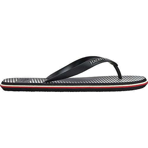 Hackett London Herren Costa Cinetic Flipflop, Schwarz, 39.5 EU von Hackett London