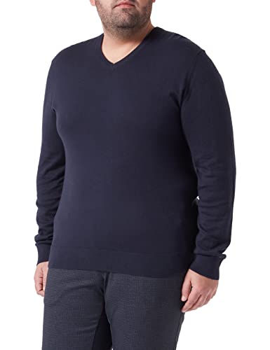 HACKETT LONDON Herren Cotton Cashmere V Pullover, Navy, S von Hackett London