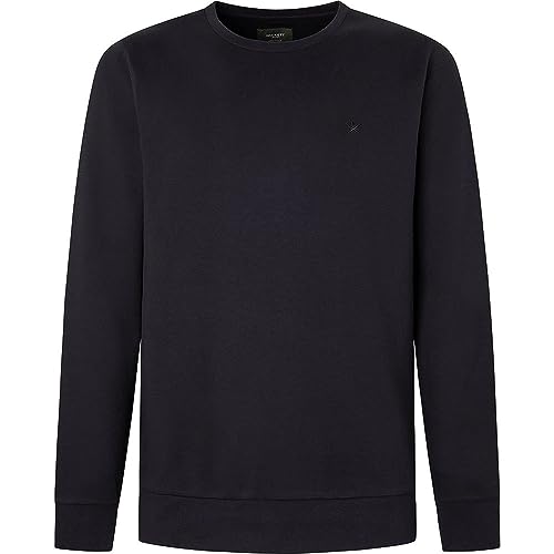 Hackett London Herren Double Knit Crew Sweatshirt, Black (Black), M von Hackett London