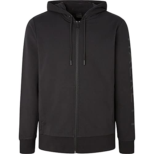 Hackett London Herren Essential Hoody FZ Hooded Sweatshirt, Black (Black), XL von Hackett London