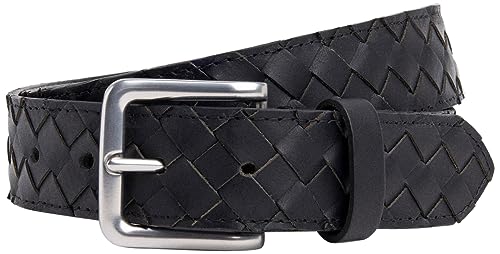 Hackett London Herren Flat Weave Belt, Black (Black), 34 von Hackett London