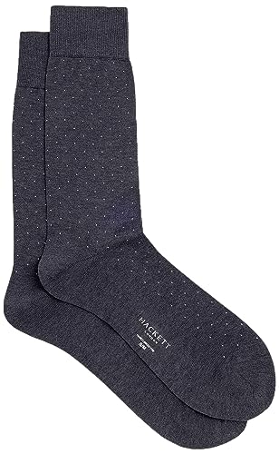 Hackett London Herren Gepunktet Socken, Grau (Anthrazit), S von Hackett London