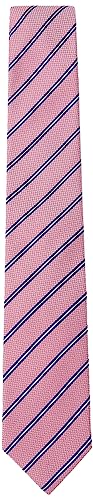 Hackett London Herren Gestreifte Krawatte Bindebänder, Pink (Pink), Einheitsgröße von Hackett London