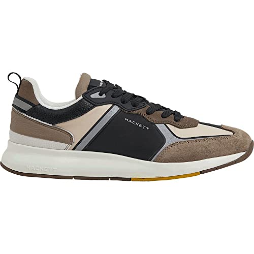 Hackett London Herren H-Runner Tech Sport Sneaker, Sand, 45.5 EU von Hackett London