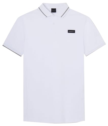 Hackett London Herren HS Equinox Polo, White (White), XXL von Hackett London