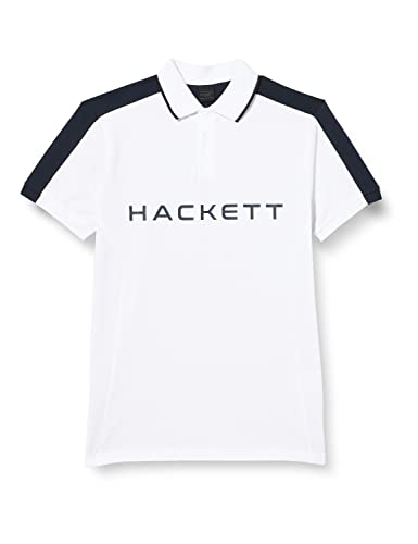 HACKETT LONDON Herren Hs Hackett Multi Polohemd, White, XXL von Hackett London