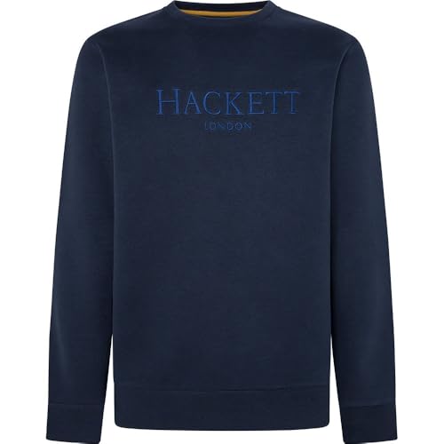 Hackett London Herren Heritage Crew Sweatshirt, Blau (Midnight), XXL von Hackett London