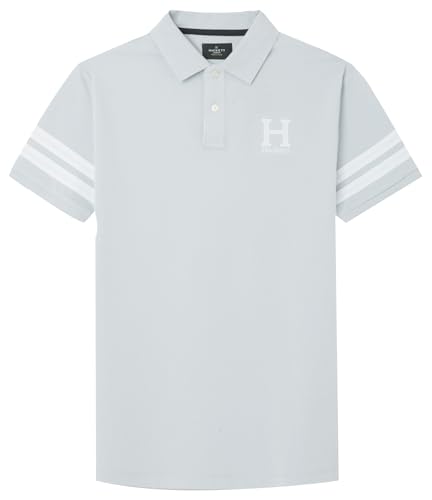 Hackett London Herren Heritage H STR SLV Polo, Blue (Sky Blue), XXL von Hackett London