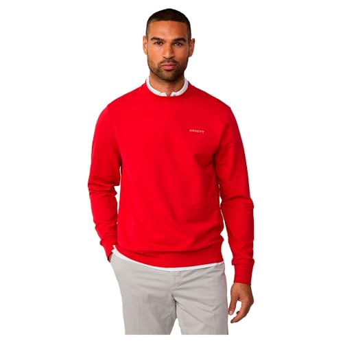 Hackett London Herren Hs Essential Crew Sweatshirt, Rot (Race Red), M von Hackett London