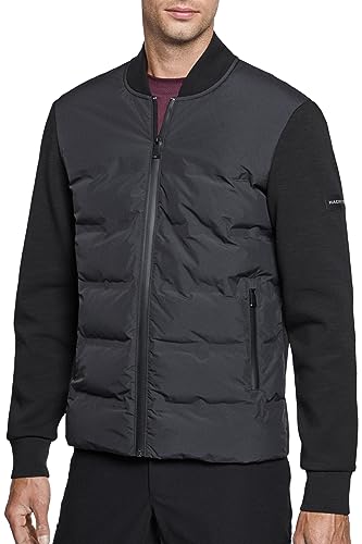 Hackett London Herren Hs Quilt Bomber Fz Kapuzenpullover, Schwarz (Black), XXXL von Hackett London