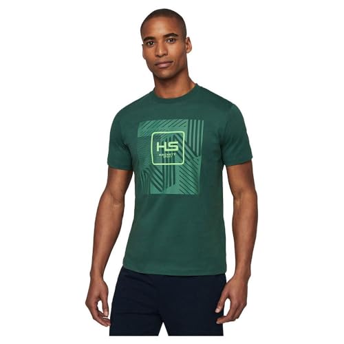 Hackett London Herren Hs Tech Polo T-Shirt, Grün (Grün/Grau), XS von Hackett London