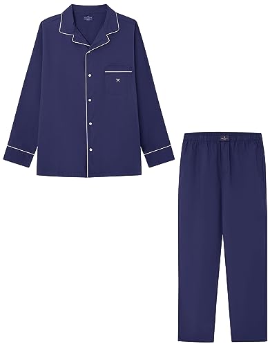 Hackett London Herren Classic Pj Pyjamaset, Blue (Navy), XL von Hackett London